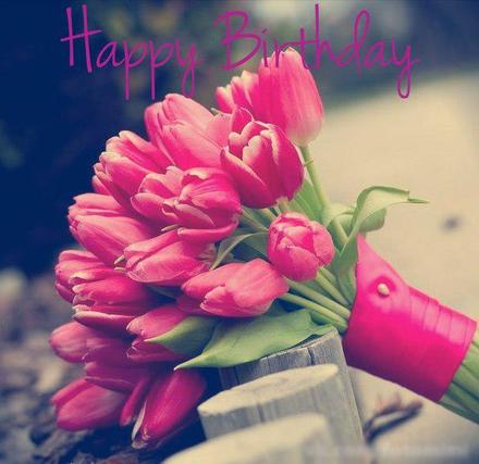 Открытка, картинка, с днем рождения, поздравление, с днём рождения, день рождения, тюльпаны. Открытки  Открытка, картинка, с днем рождения, поздравление, с днём рождения, день рождения, тюльпаны, цветы скачать бесплатно онлайн скачать открытку бесплатно | 123ot