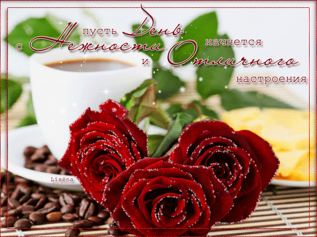 Открытка GIF хорошего дня! Бардовые розы! Темно-красные розы! Пожелание хорошего дня! Отличного, прекрасного дня! скачать открытку бесплатно | 123ot
